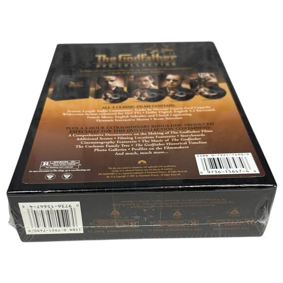 SEALED "The Godfather" Movie DVD Collection Set 2001 - 5-Disc Trilogy BRAND NEW - Picture 13 of 16